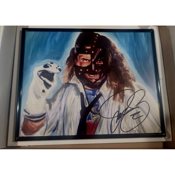 WWE Mick Foley Signed Mr Socko Sock + Framed/Signed 8x10+Signed COA Mankind WWF - Picture 4 of 8